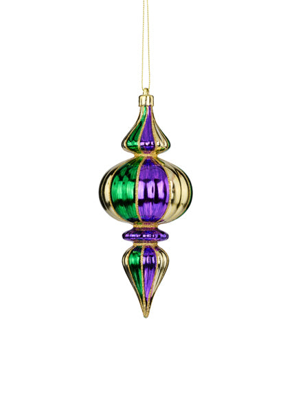 7" x 3" Dia Painted PGG Finial Ornament