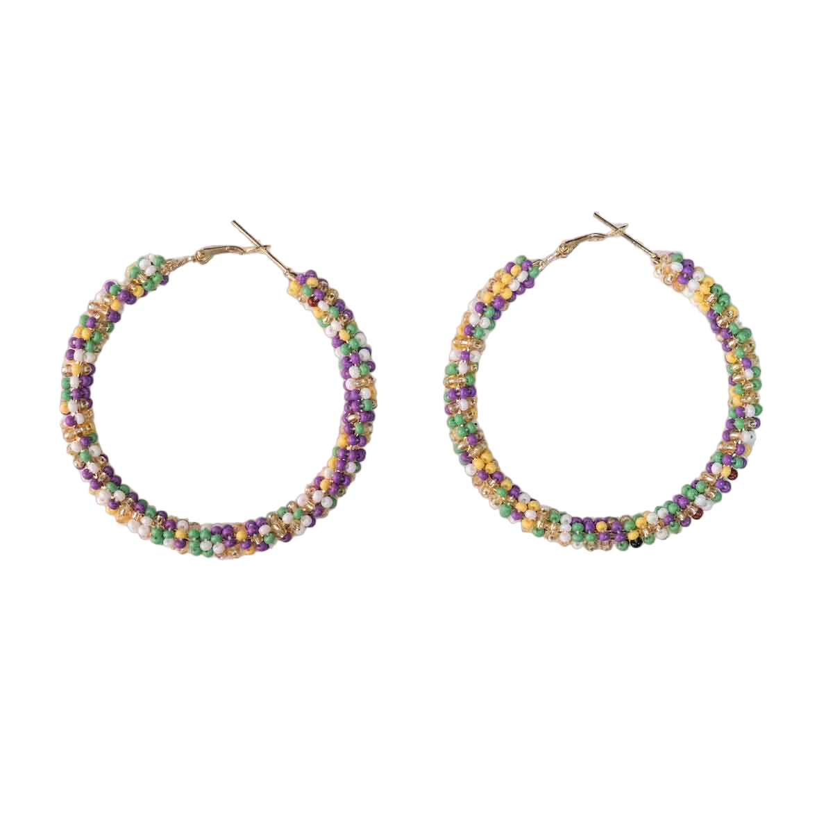 PGG Paradise Beaded Hoop Earrings