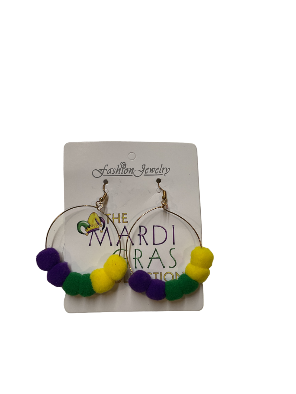 Pom Pom Hoop Earrings