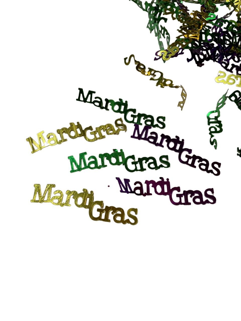Mardi Gras Letters Confetti