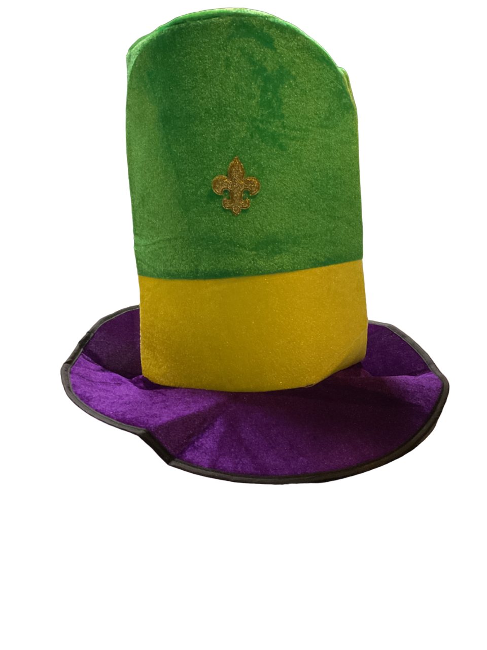 Mardi Gras Hat Teal, Purple, Gold Mardi Gras Rhinestone Hat, Jazz Fest Hat  main image 3