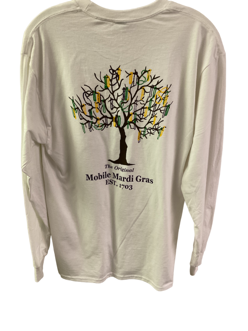 Long Sleeve Mardi Gras Tree Shirt