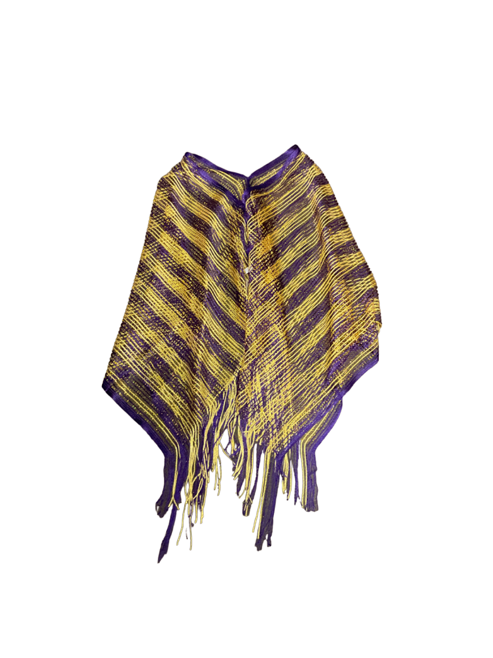 Purple & Gold Poncho