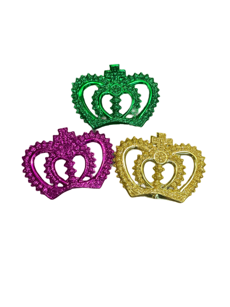 Purple, Green and Gold Crown Plaques