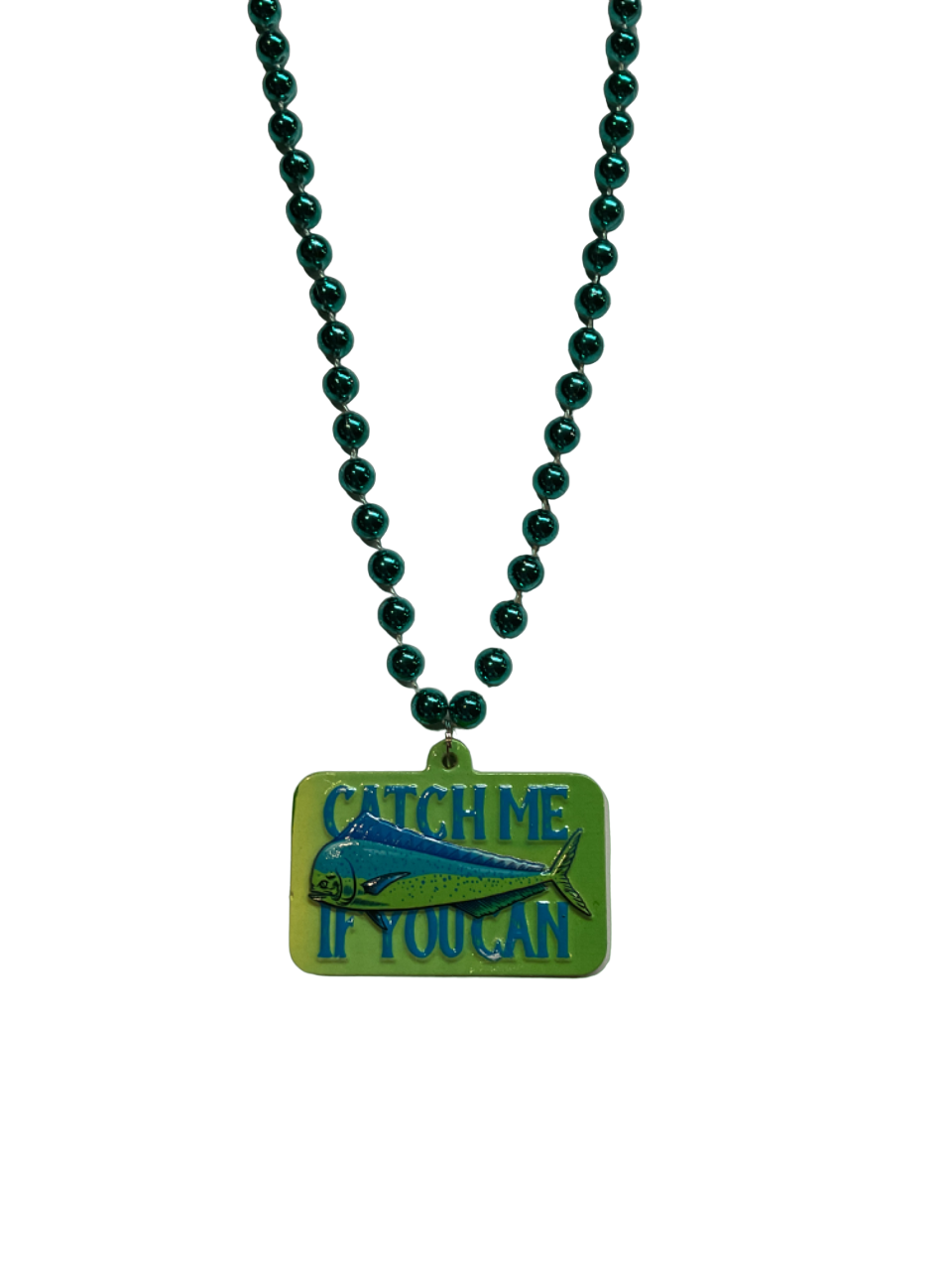 36" 10mm Teal Mahi Mahi Bead