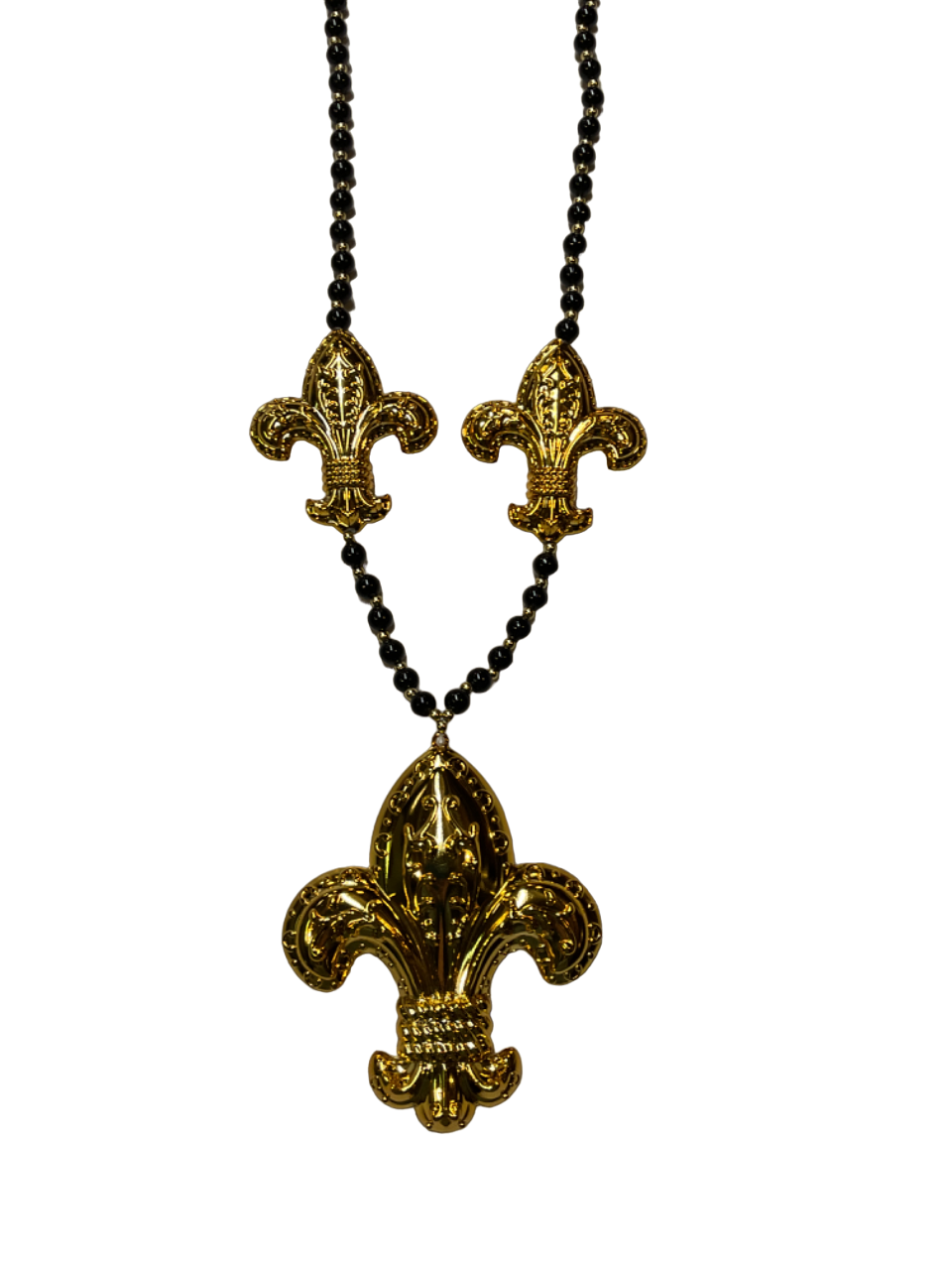 46" 3pc Fleur de Lis Bead