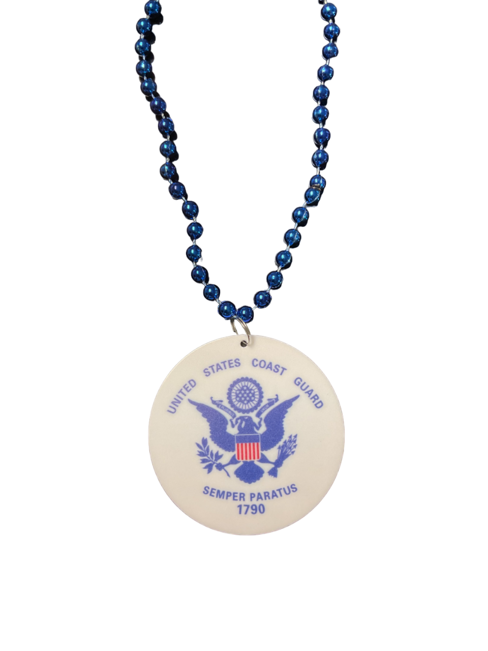33" US Coast Guard Flag Beads