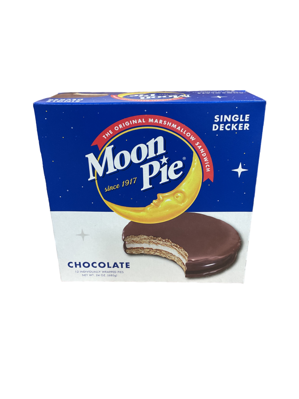 2oz Single decker Chocolate Moon Pies