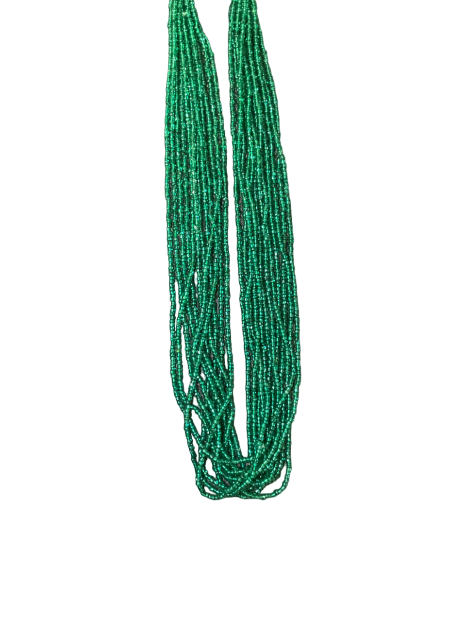 33" Green Glass Bead