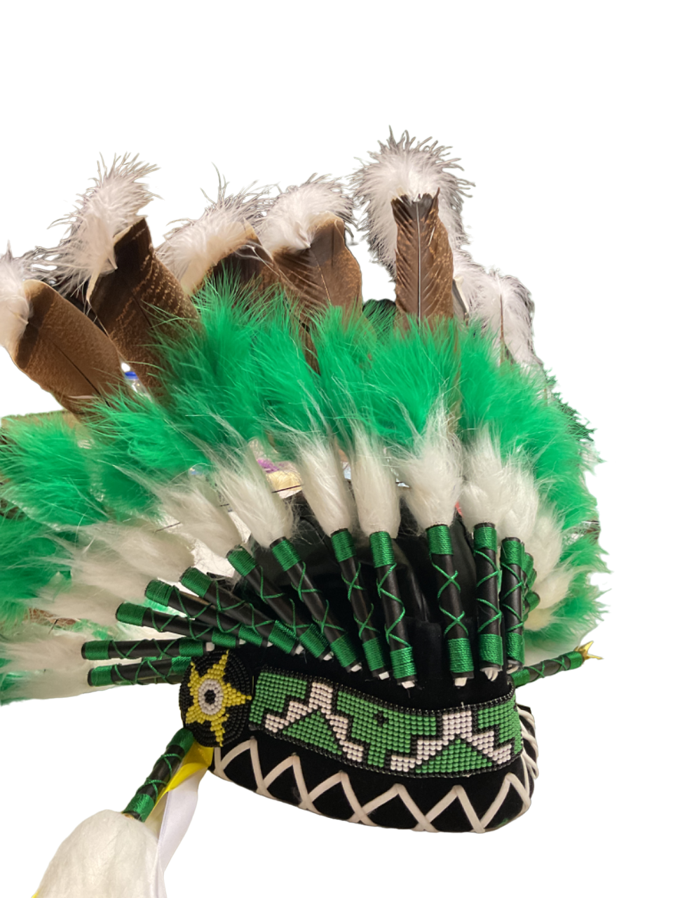 Green Feather Headband