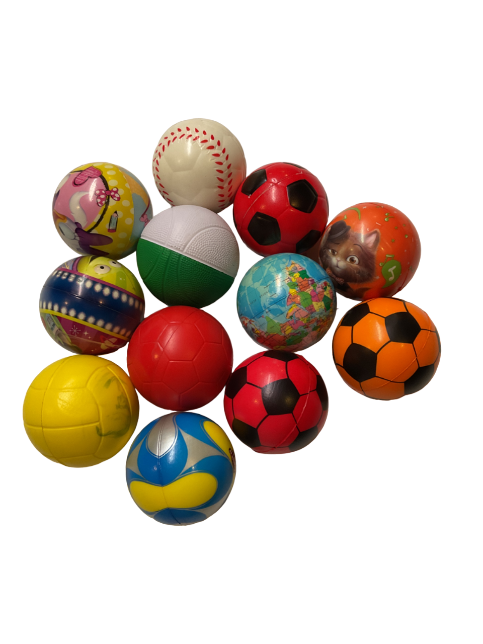 4" Round Asst Balls 1dz