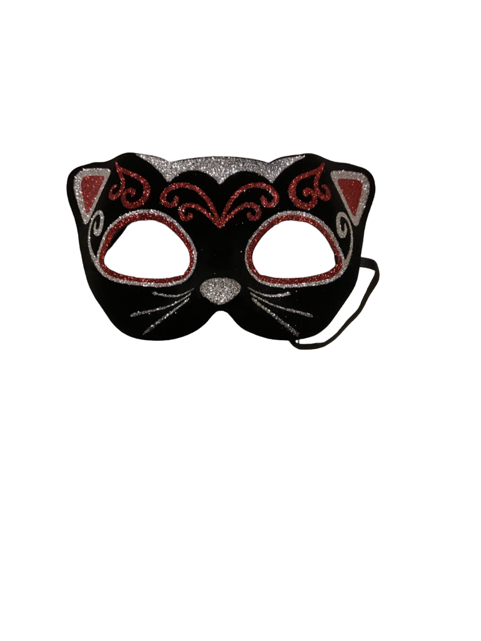 Black Cat Mask W/ Painting