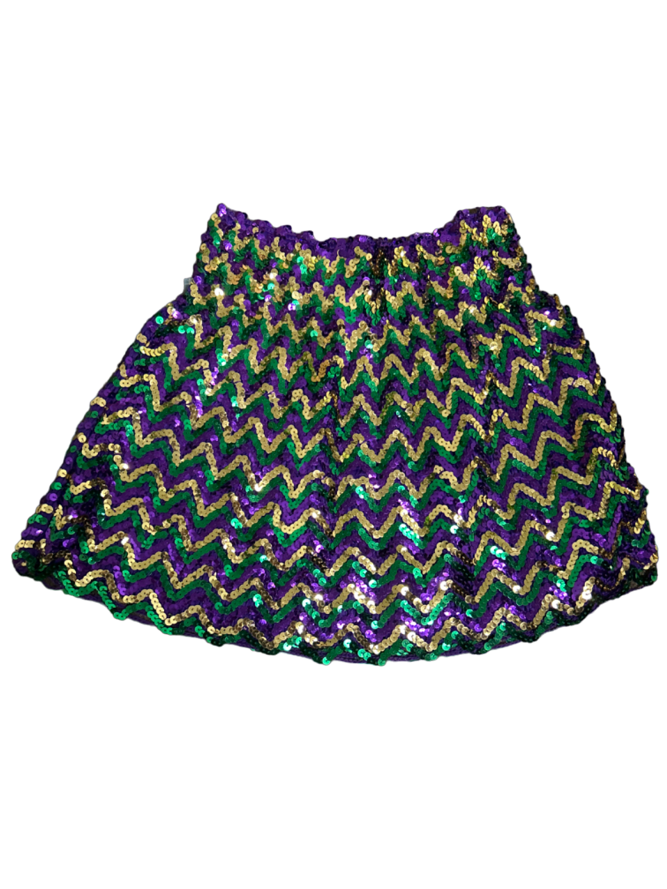 Sequin Mardi Gras Skirt