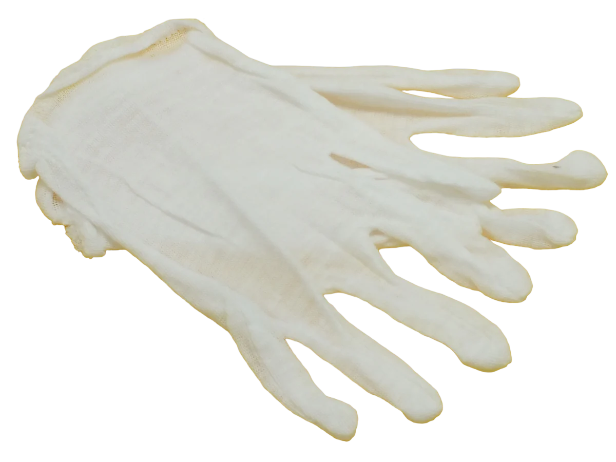 White Disposable Rider Gloves