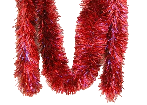 Red Garland with Purple Highlights