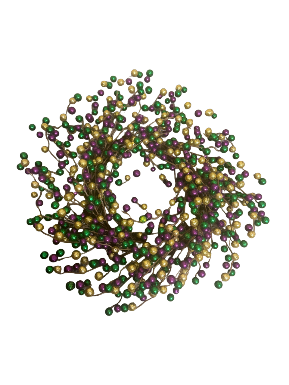 18" Glitter Ball Wreath