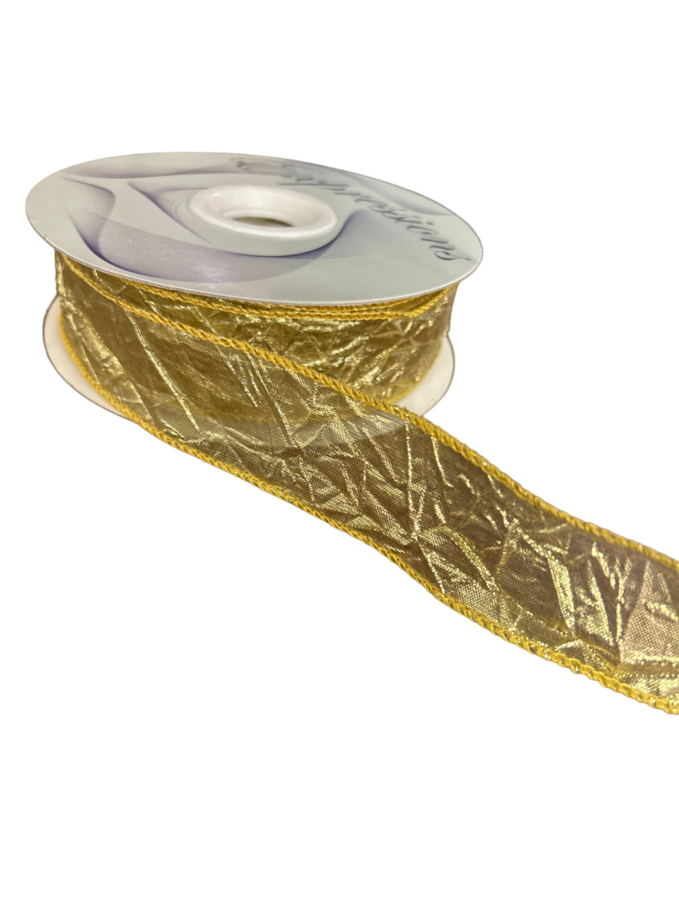 1.5"x25yd Gold Ribbon