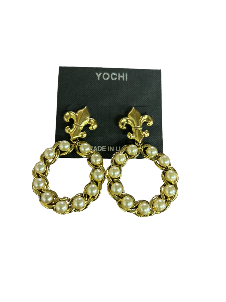 Pearl w/ FDL Earrings