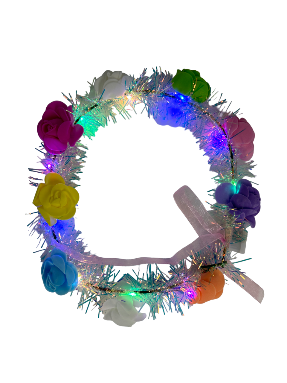 Light Up Tinsel Headband