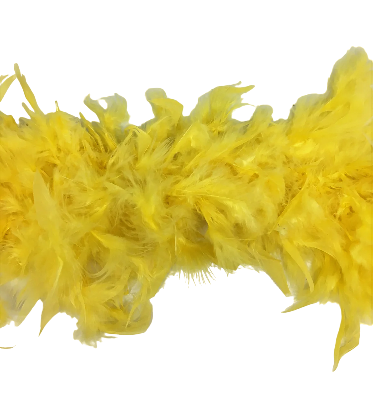 6' Yellow Feather Boa