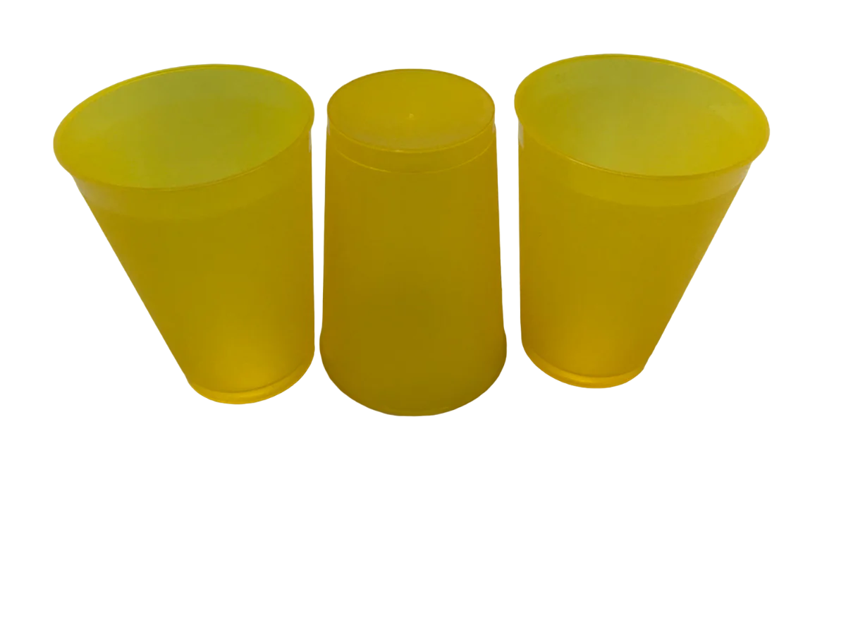 Yellow Frosted Cups