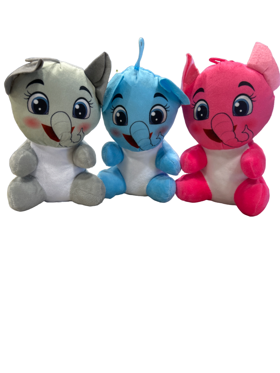 8" Assorted Elephants 6 Piece