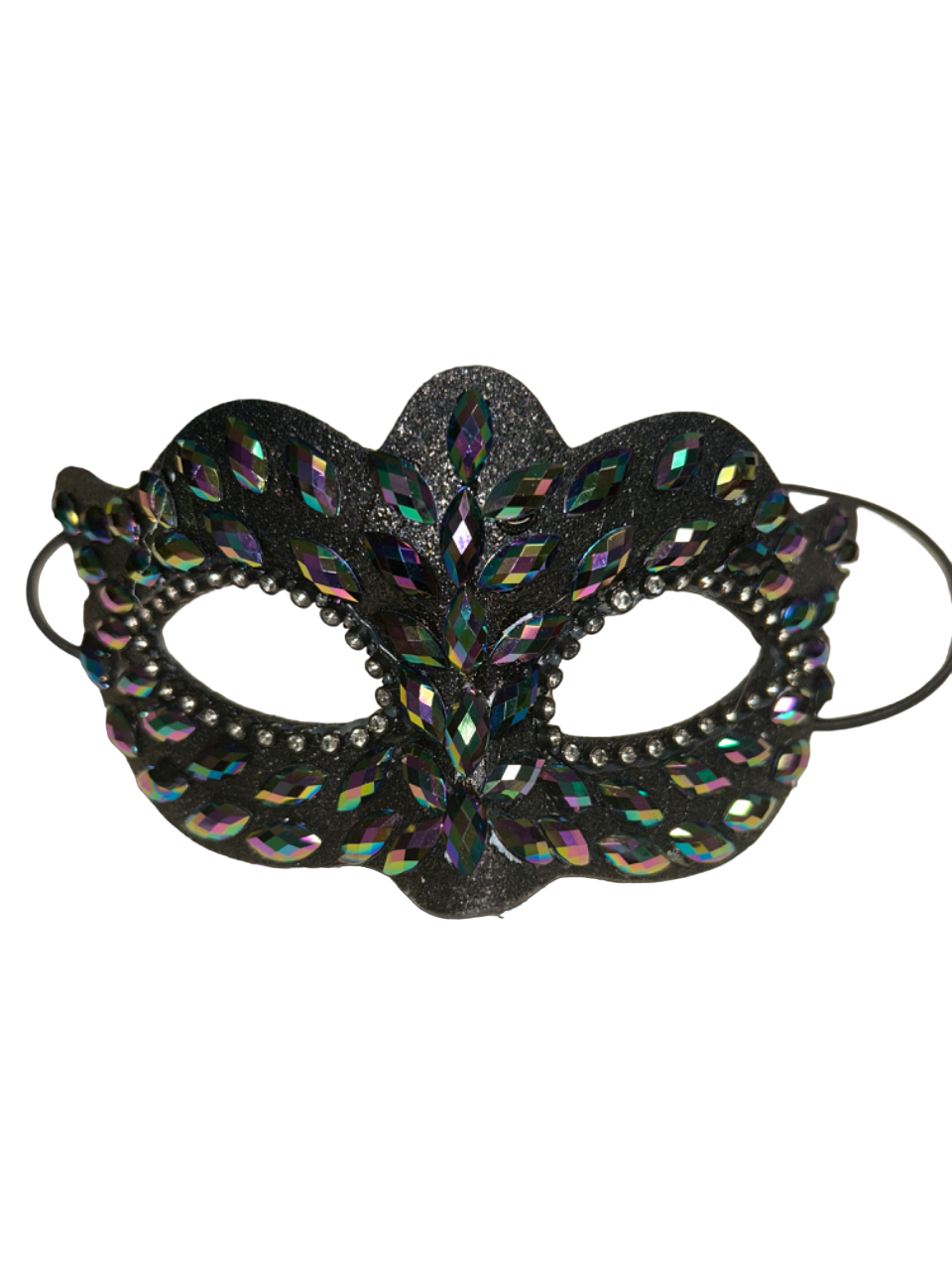 Black Mask with Stone