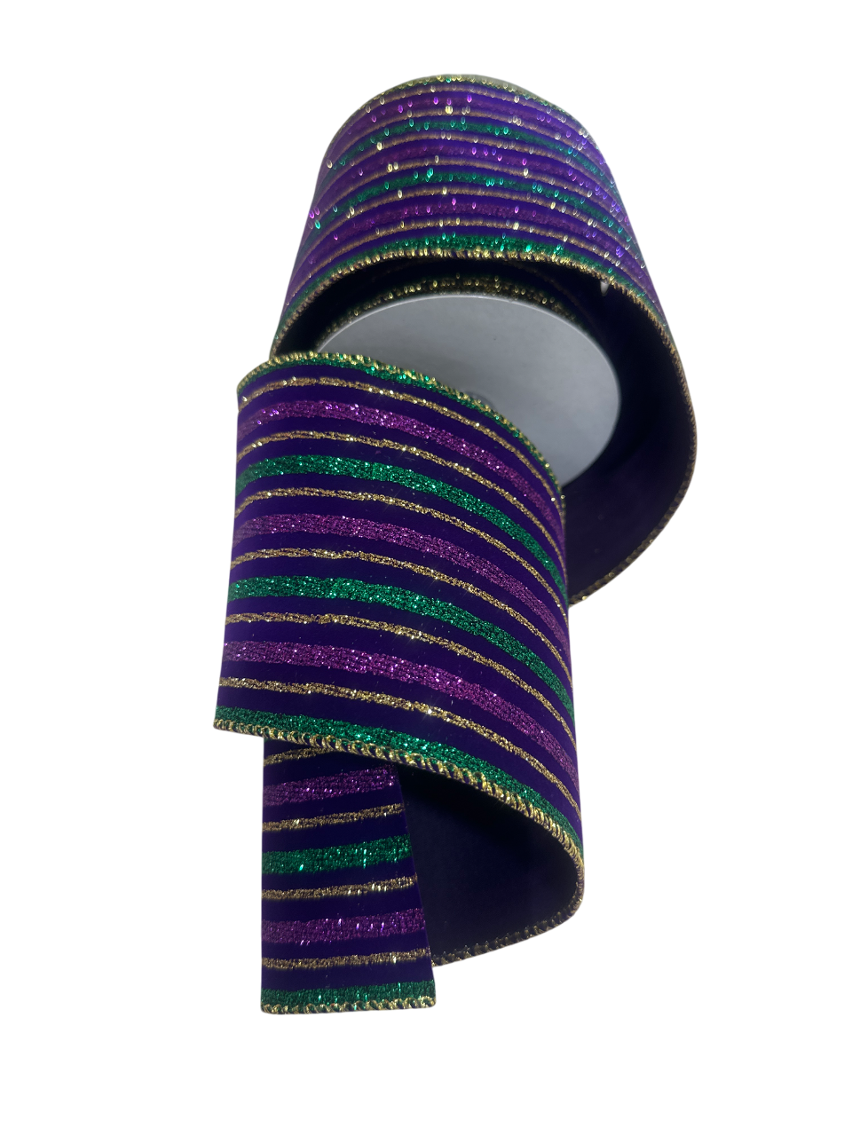 4" x 10yd PGG Velvet Striped Ribbon