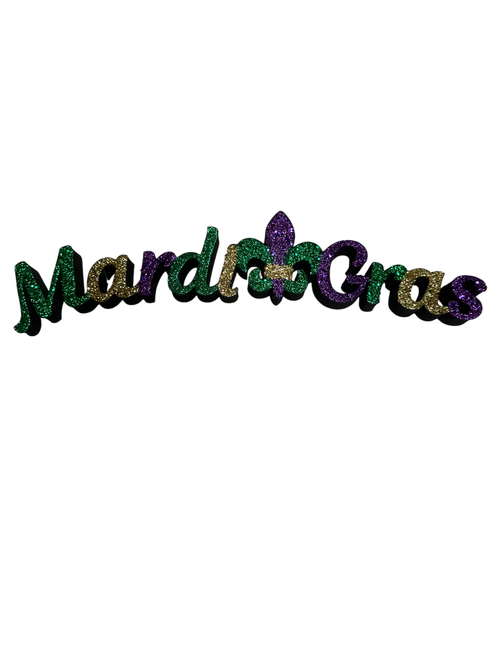 Mardi Gras Shelf Sitter