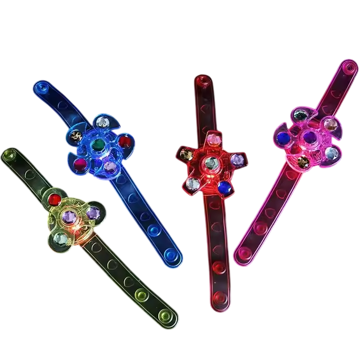 Light Up Fidget Spinner Bracelets 1dz