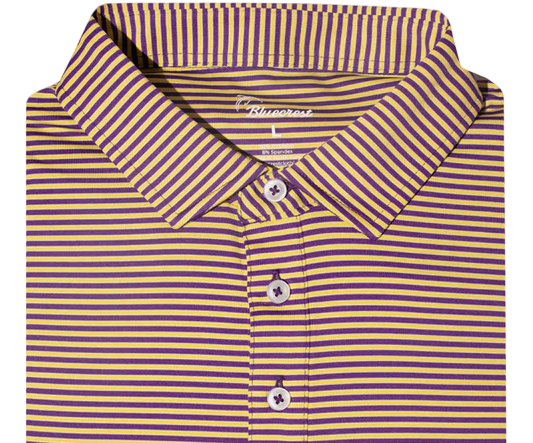 Mardi Gras Striped Polo