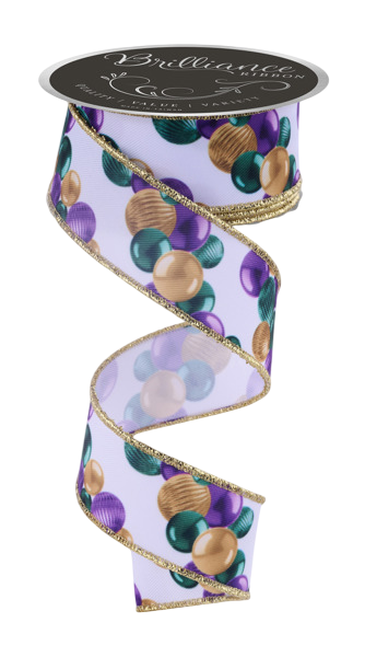 1.5" x 10yd Ball Ornament Ribbon