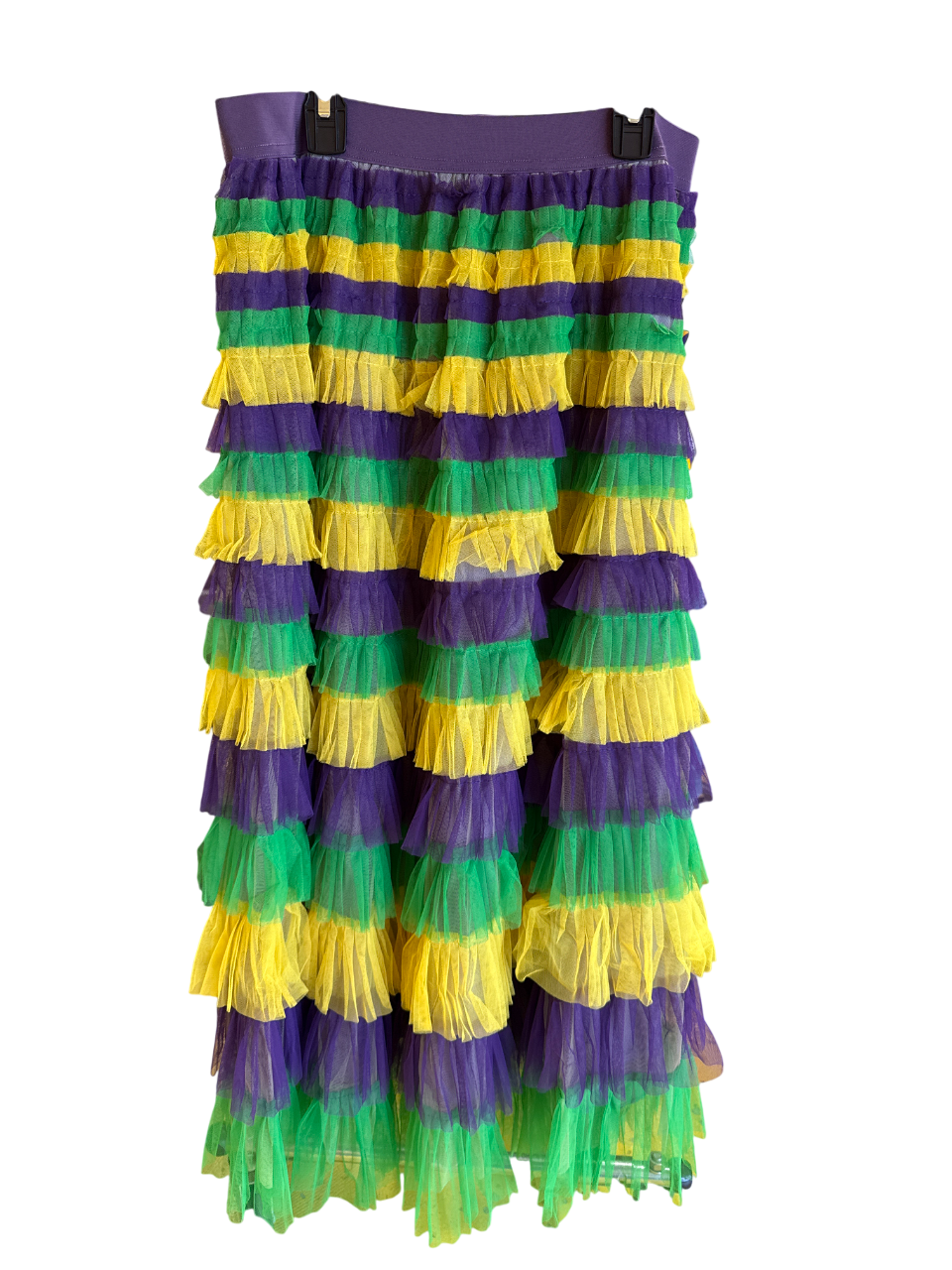 Mardi Gras Ruffle Long Skirt