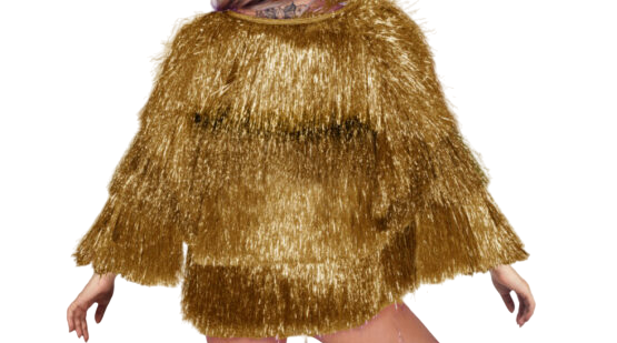 Gold 3 Layer Tassel Coat