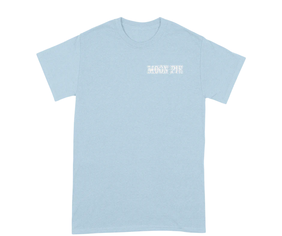 MoonPie Vertical Flag Light Blue Tee