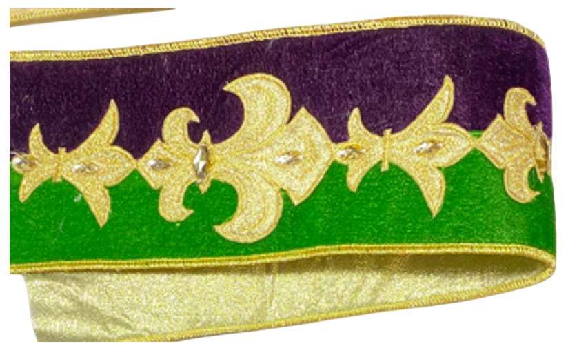 4" x 5yd MG Velvet FDL Wired Ribbon