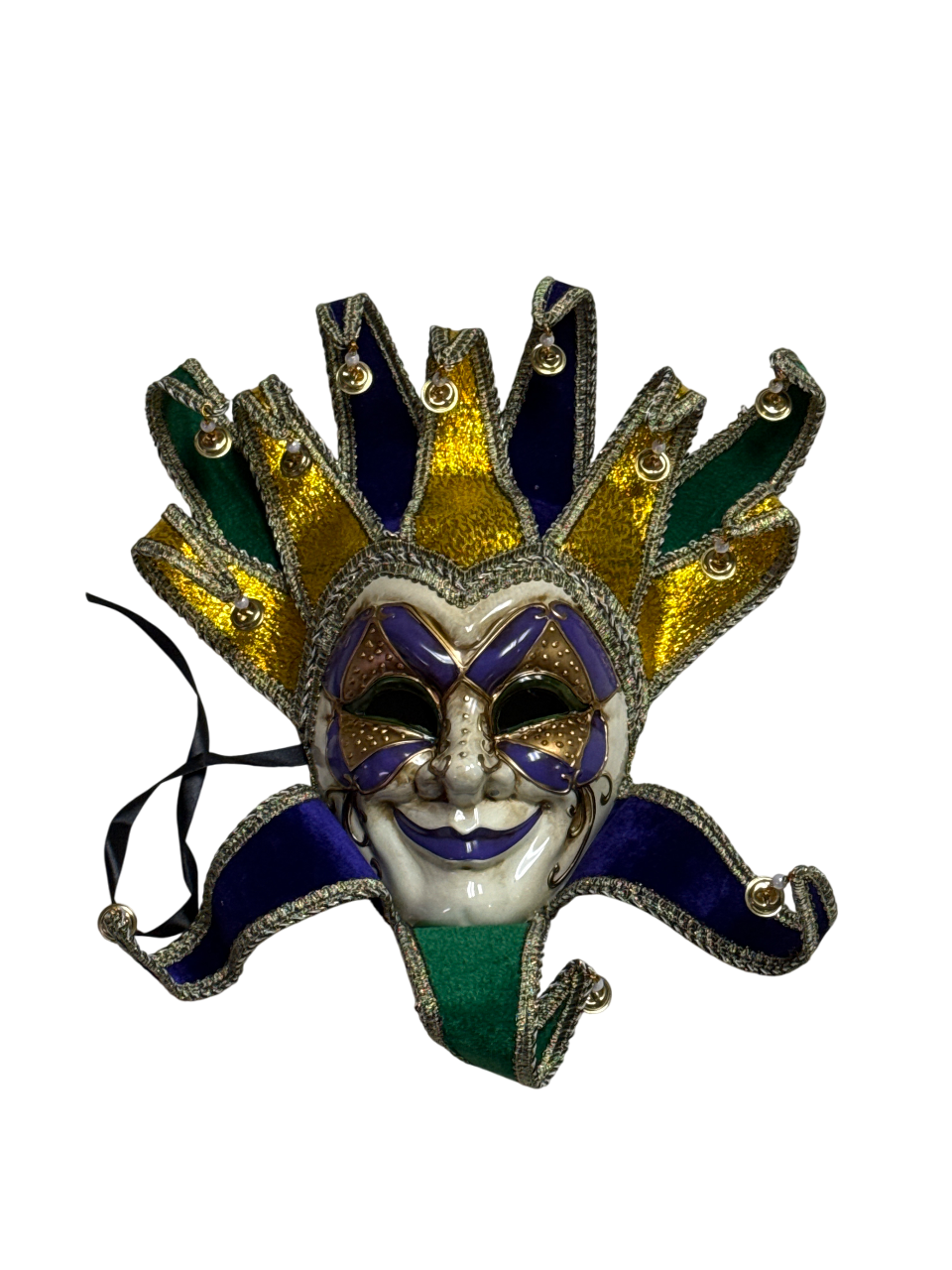 Plastic Men's Big Jester Mask