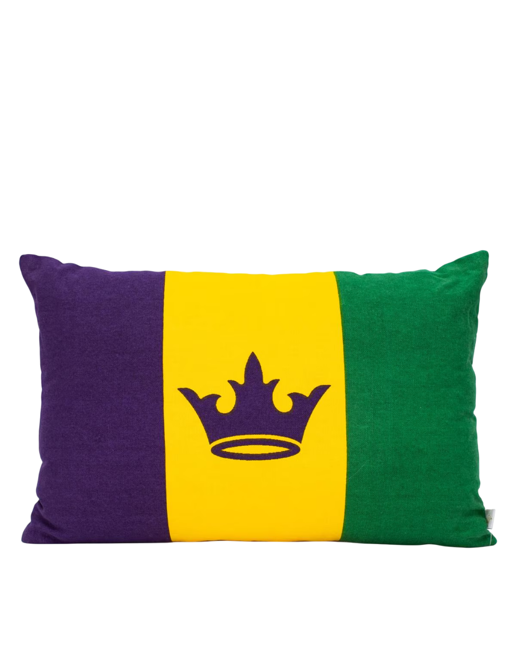 13" x 20" Mardi Gras Flag Pillow