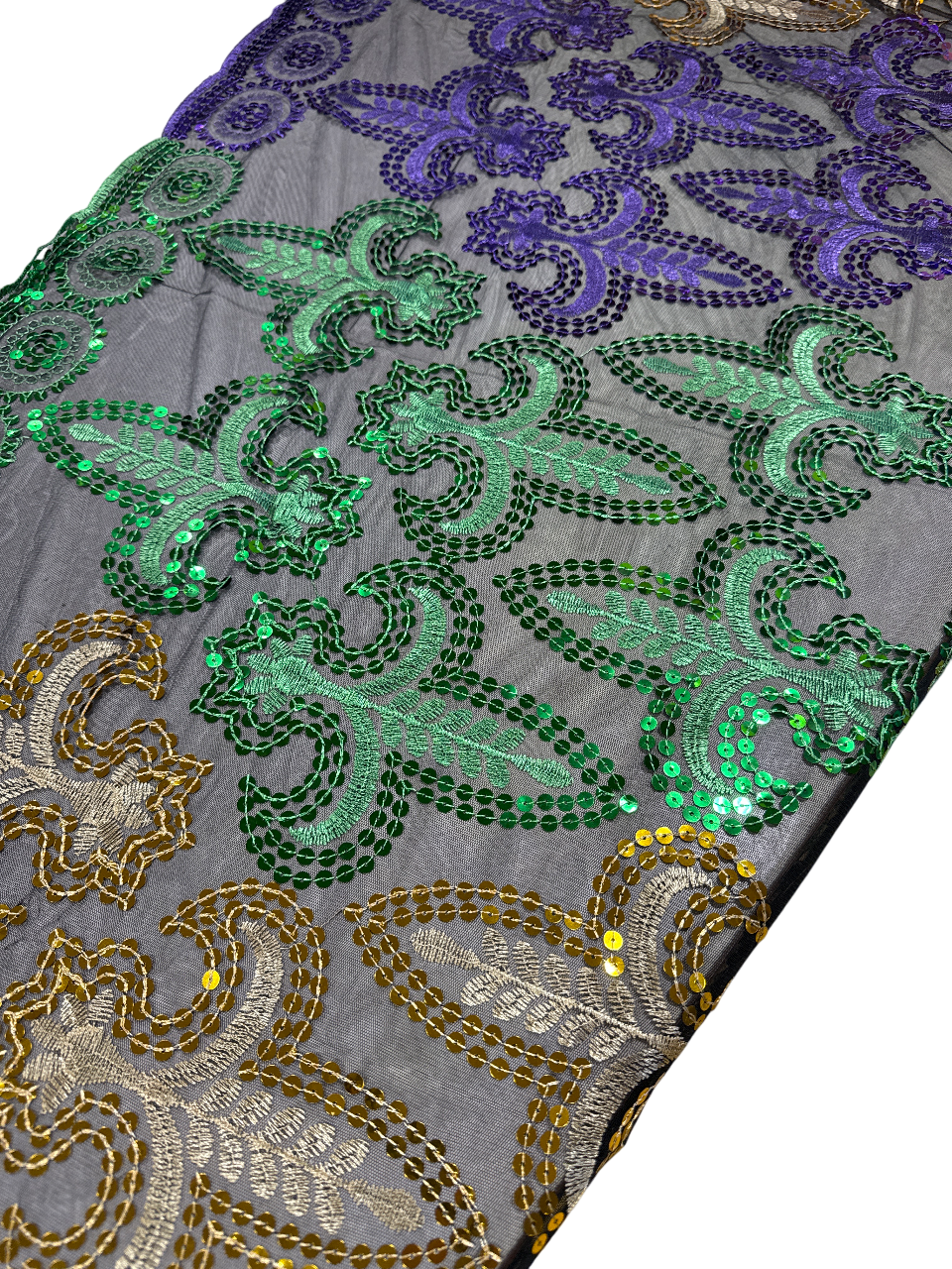 Mardi Gras Sequin Scarf