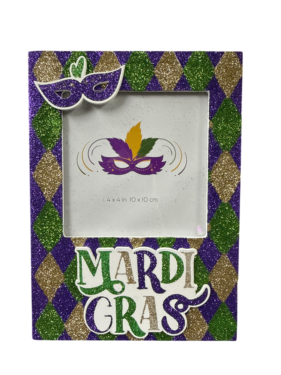 4" Harlequin Glitter Frame