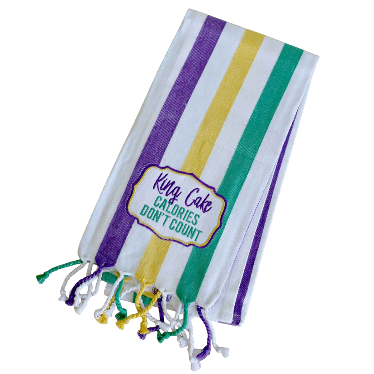 King Cake Striped Towel