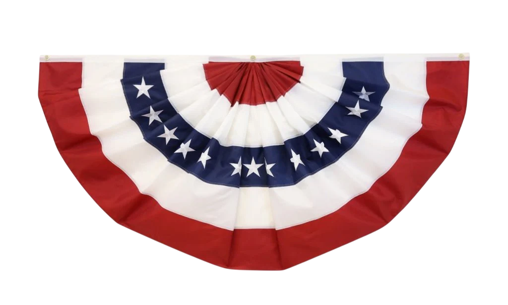 4'x2' USA Embroidered Bunting Flag