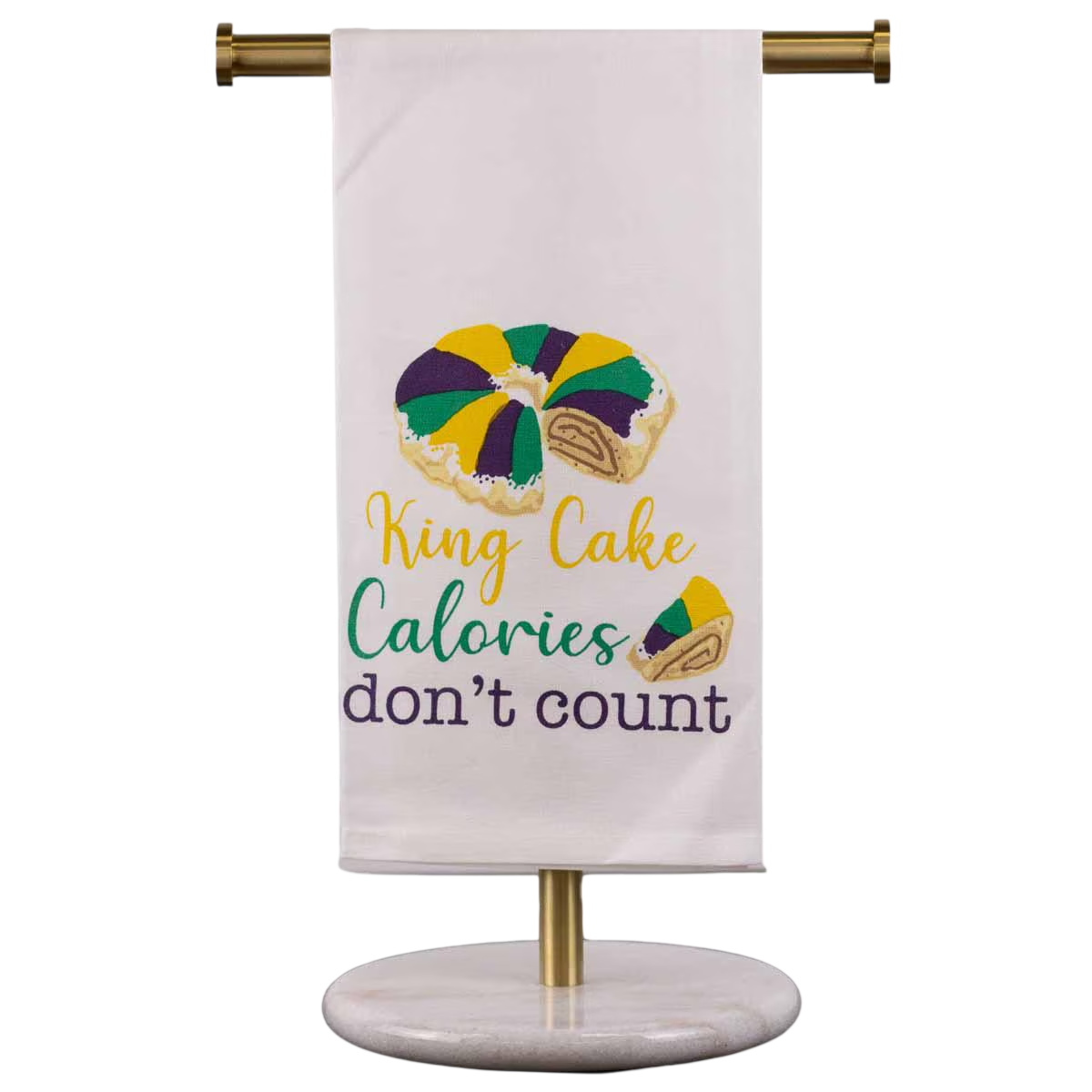20" x 28" King Cake Calories Hand Towel