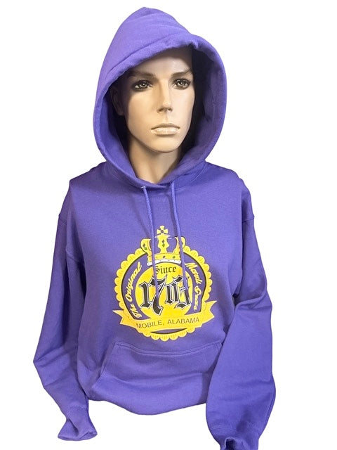 1703 Purple Hooded Sweatshirt