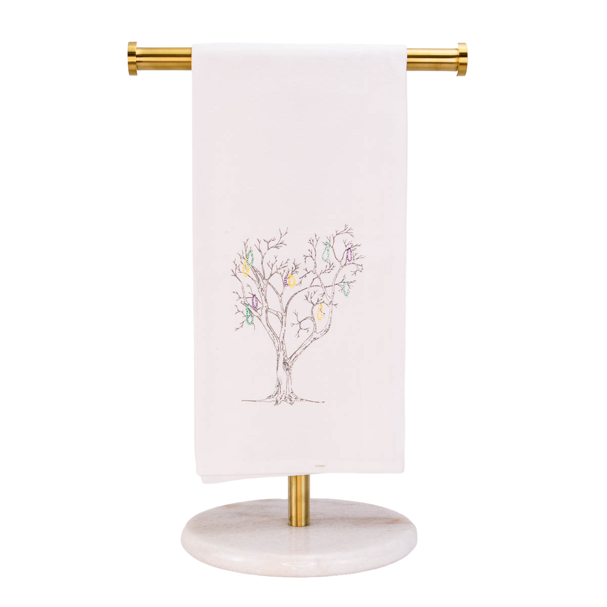 Mardi Gras Tree Flour Hand Towel 20X28