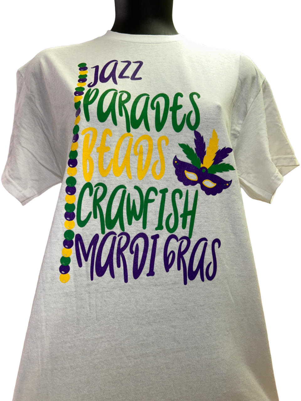 White Jazz, Beads, & Parades T-Shirt