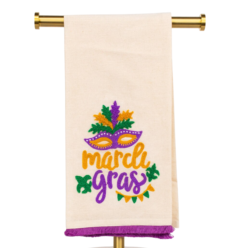 20" x 28" Etta Mardi Gras Hand Towel
