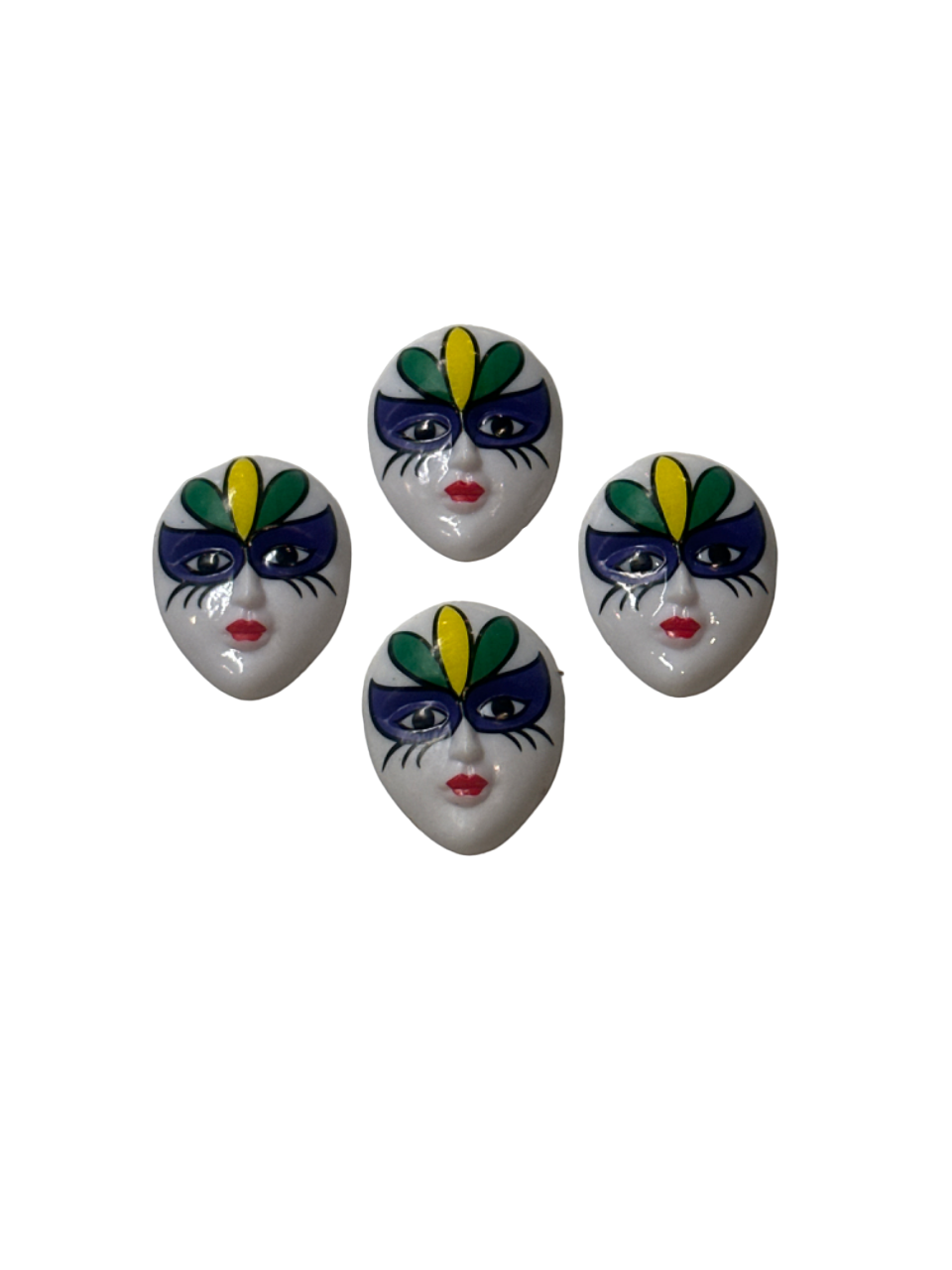 1.5" White Faces 1dz