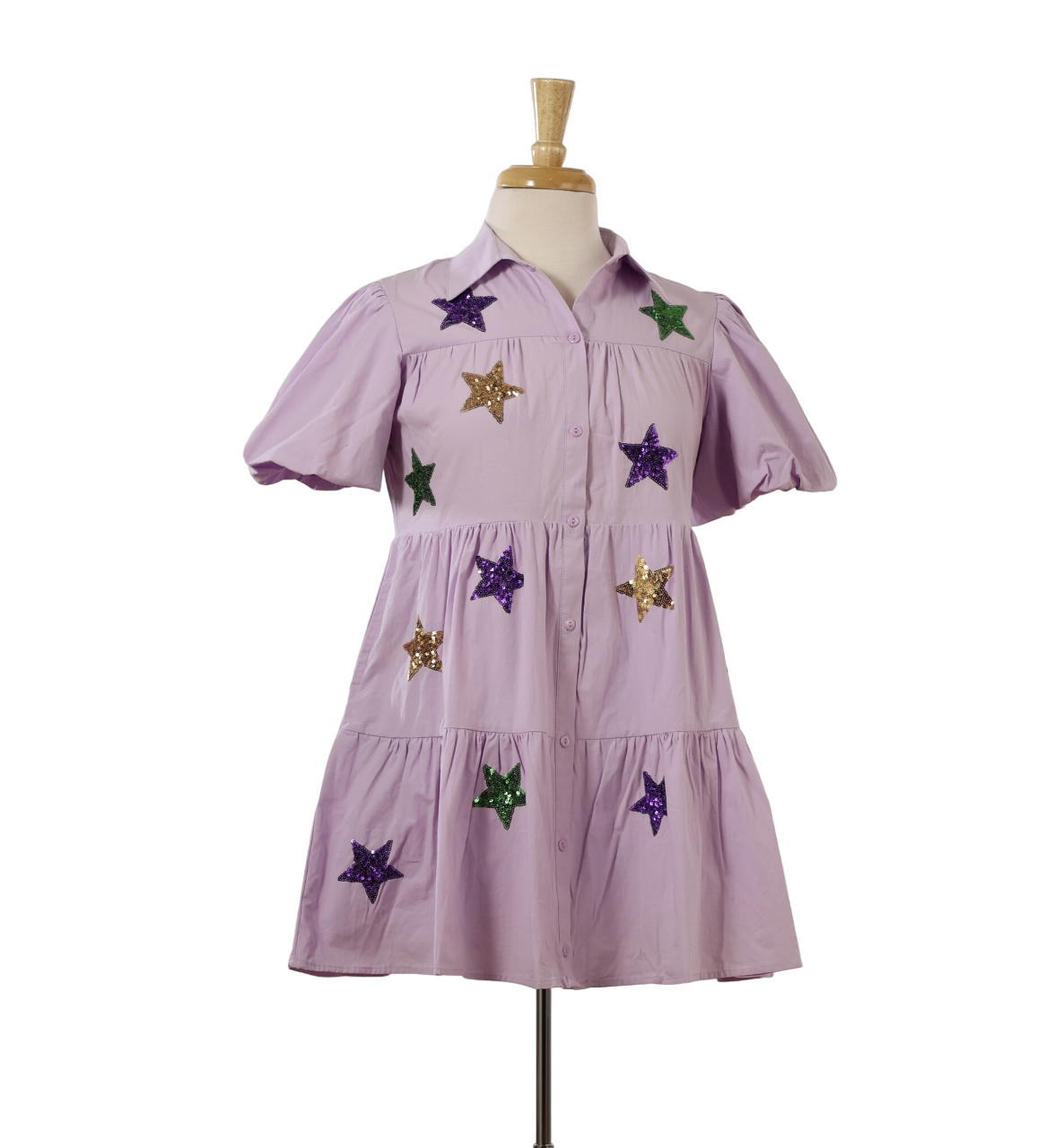 open lace back dress MG Purple Star Dress