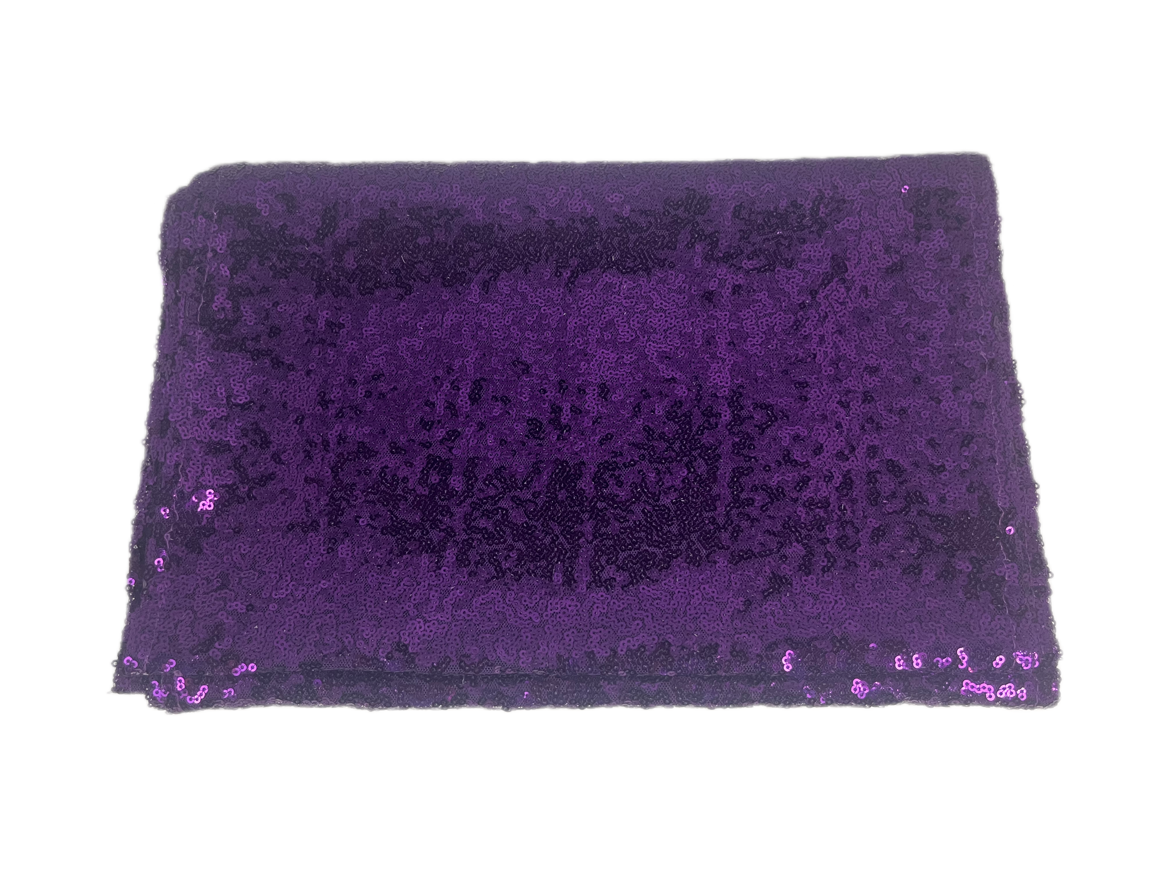 14" x 108" Purple Sequin Table Runner